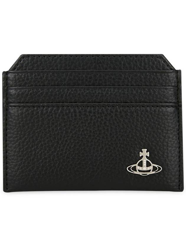 Lee Vegan Slim Logo Polyurethane Card Wallet Black - VIVIENNE WESTWOOD - BALAAN 4