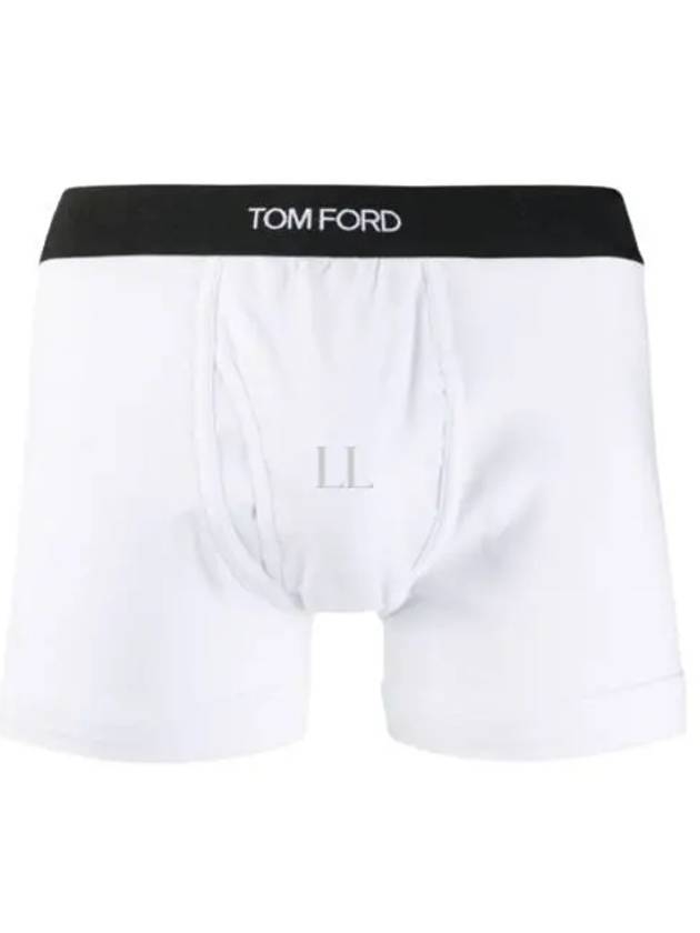 Men's Band Cotton Boxer Briefs 2 Pack White - TOM FORD - BALAAN 2