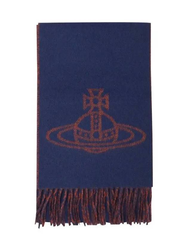 ORB Logo Muffler Blue - VIVIENNE WESTWOOD - BALAAN 3