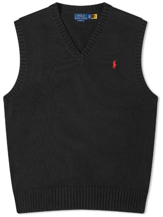 24SS Polo Men's Pony Logo Embroidered Knit Vest 710A33366001 - RALPH LAUREN - BALAAN 1