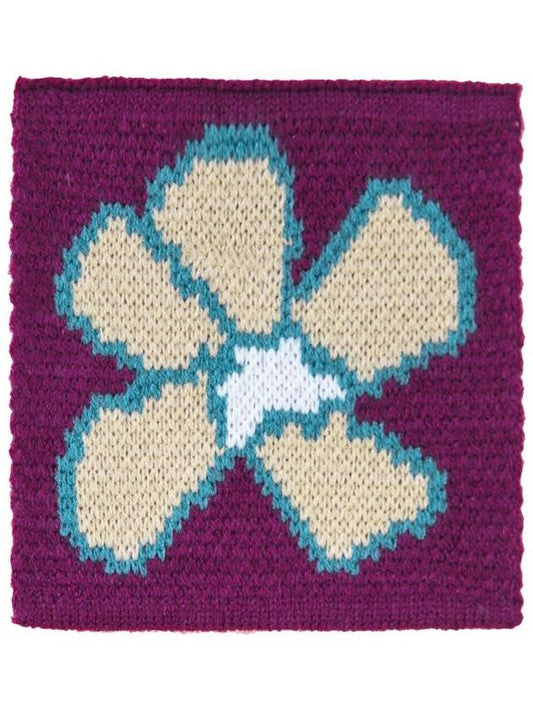 Flower Knit Coaster Magenta - UNALLOYED - BALAAN 2