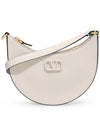 V Logo Classic Leather Chain Shoulder Bag Ivory - VALENTINO - BALAAN 3