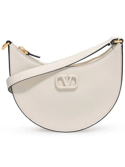 V Logo Classic Leather Chain Shoulder Bag Ivory - VALENTINO - BALAAN 2