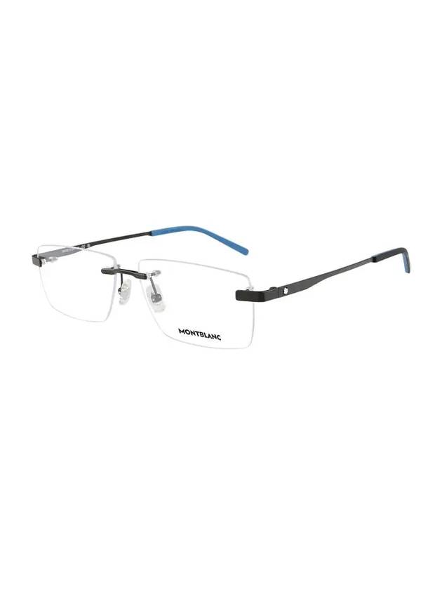 Rimless Metal Eyeglasses Black - MONTBLANC - BALAAN 1