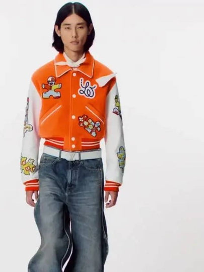 Mini Varsity Bomber Jacket Orange - LOUIS VUITTON - BALAAN 2