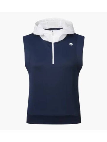 GOLF Women s Jersey Hybrid Hooded Vest DP32WFCV82 - DESCENTE - BALAAN 1