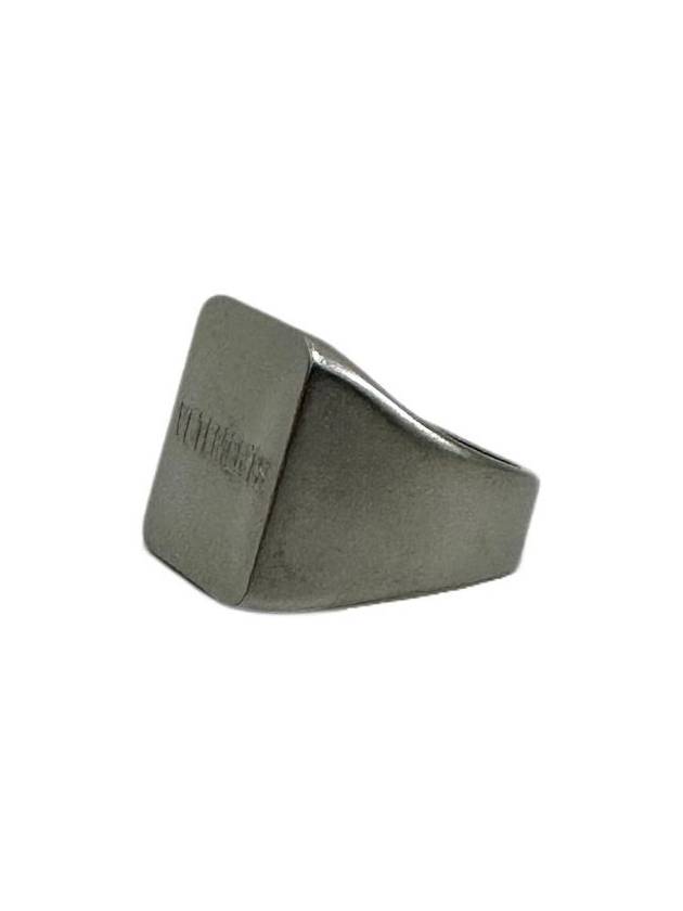 Debossed Icon Logo Ring Silver - VETEMENTS - BALAAN 5