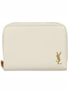 Monogram Compact Medium Wallet White - SAINT LAURENT - BALAAN 2