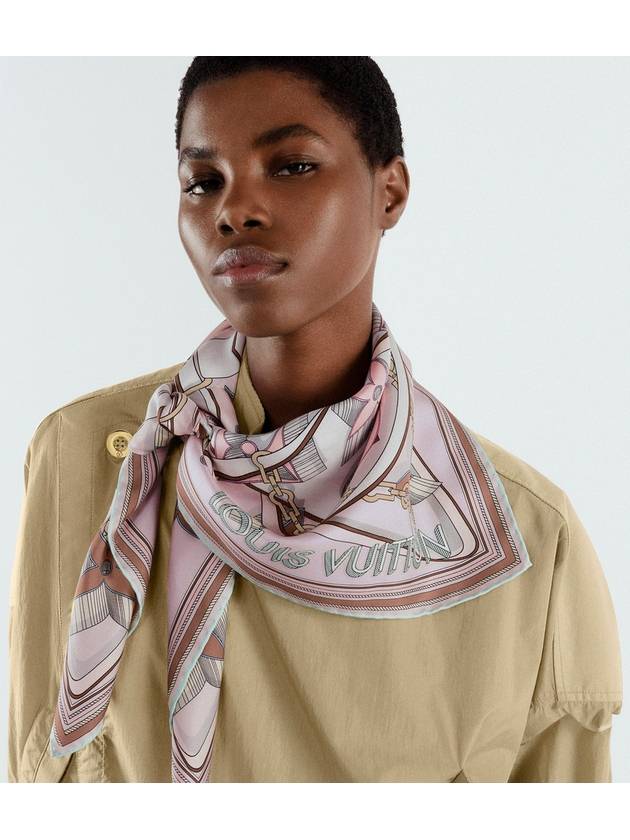 Ultimate 3D Square 90 Scarf Rose - LOUIS VUITTON - BALAAN 6