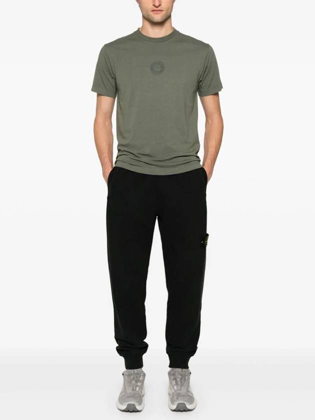 Signature Wappen Patch Cotton Baggy Pants Black - STONE ISLAND - BALAAN 3