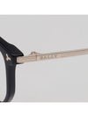 Titanium Glasses Frame BY5069H 001 Horned Square Men Women Black - BALLY - BALAAN 5