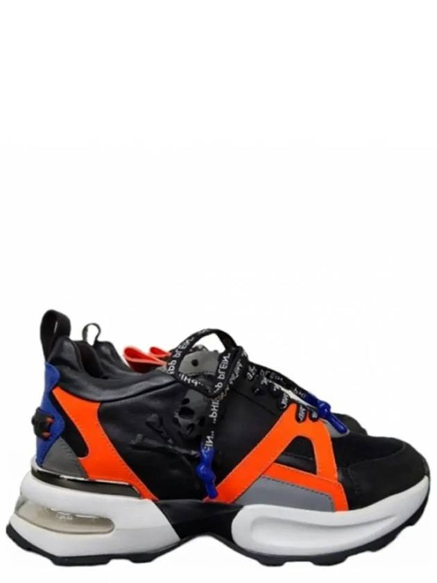 Runner Skull Leather Low Top Sneakers Black - PHILIPP PLEIN - BALAAN 2