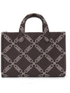 Gigi Small Jacquard Tote Bag Chocolate - MICHAEL KORS - BALAAN 5