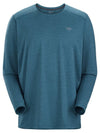 Men's Cormac Crew Neck Long Sleeve T-Shirt Blue - ARC'TERYX - BALAAN 1