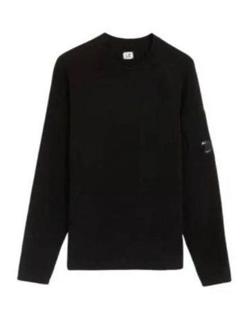 CP Company Sweater 17CMKN040A 005558G 999 Black - CP COMPANY - BALAAN 1