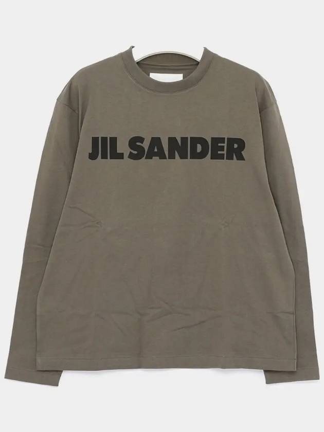 Logo Long Sleeve T-Shirt Green - JIL SANDER - BALAAN 3