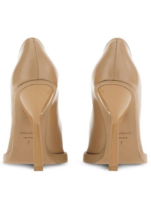 Beige pumps heel 01E8750760700BEIGE - SALVATORE FERRAGAMO - BALAAN 4