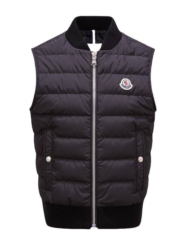 Kids Olu Down Vest Black - MONCLER - BALAAN 1