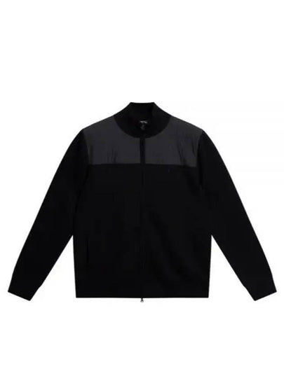 Bridge Knit Hybrid Sweater Black - J.LINDEBERG - BALAAN 2