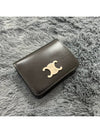 Leather Wallet WITH FRONTAL Triumph Logo 10K623DPV38DI B0651334775 - CELINE - BALAAN 2