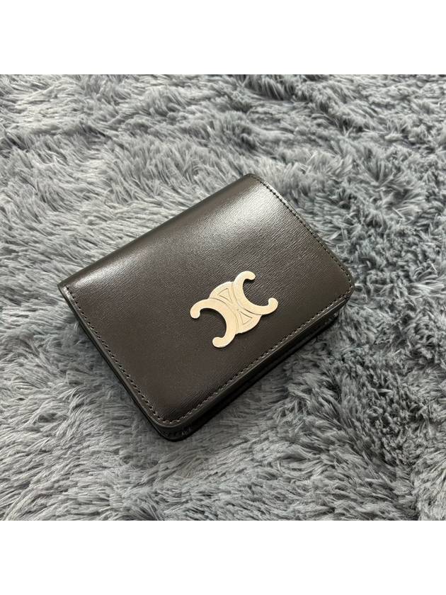 Leather Wallet WITH FRONTAL Triumph Logo 10K623DPV38DI B0651334775 - CELINE - BALAAN 2