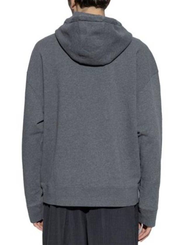 Bold Fox Head Patch Oversize Hoodie Grey - MAISON KITSUNE - BALAAN 4