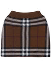 Check Jacquard Mini Pencil Skirt Brown - BURBERRY - BALAAN 11