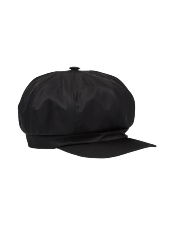 Triangle Logo Re Nylon Hat Black - PRADA - BALAAN.