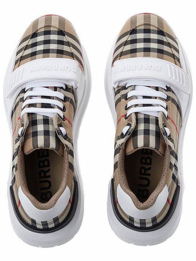 Vintage Check Suede Leather Sneakers Archive Beige - BURBERRY - BALAAN 7