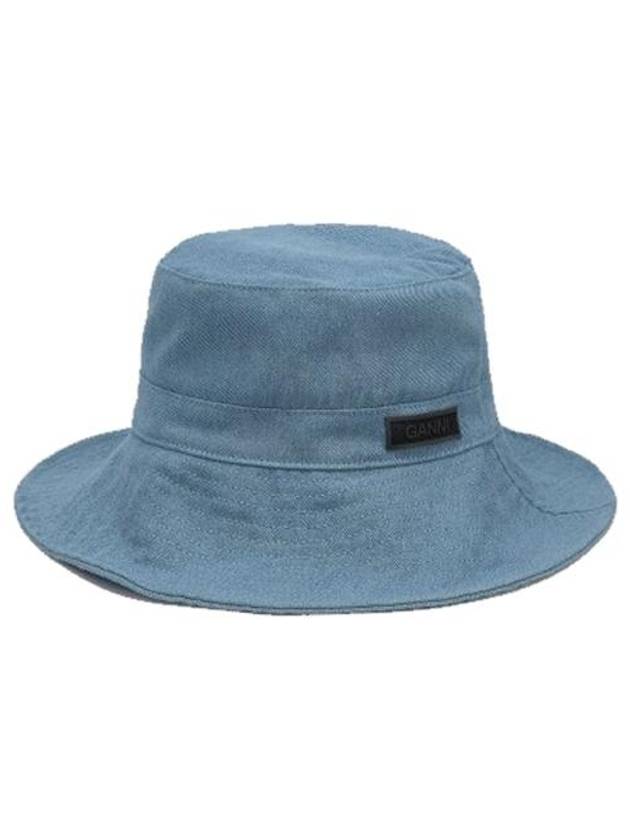 Denim Bucket Hat Blue - GANNI - BALAAN 2