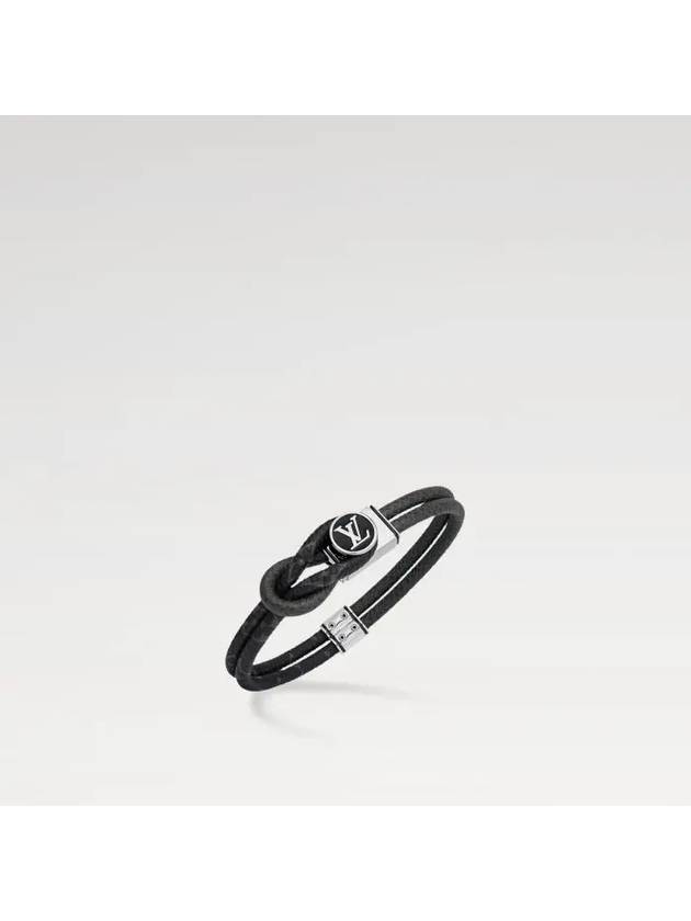 Loop It Monogram Bracelet Silver Black - LOUIS VUITTON - BALAAN 3