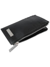 Metal Plate Zipper Card Wallet Black - SALVATORE FERRAGAMO - BALAAN 8