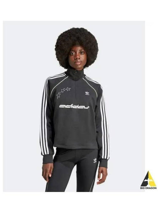 adidas half zip sweatshirt black IT9703 - ADIDAS - BALAAN 1