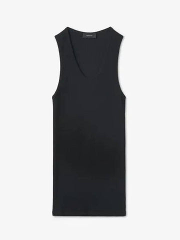 Rib Tank Top Black W1016R04BLK - WARDROBE.NYC - BALAAN 1