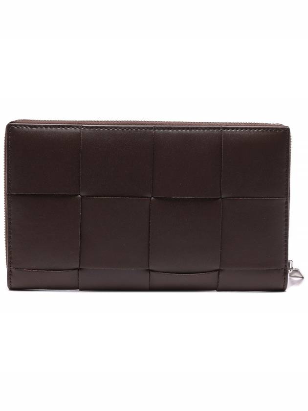 Cassette Zipper Around Long Wallet Brown - BOTTEGA VENETA - BALAAN 5