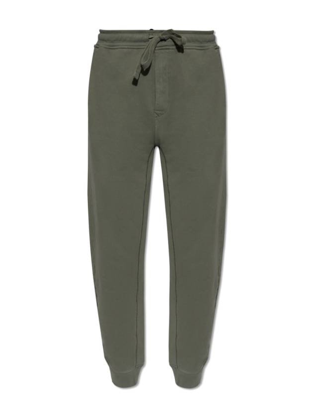 Compass Patch Cotton Track Pants Dark Green - STONE ISLAND - BALAAN 2