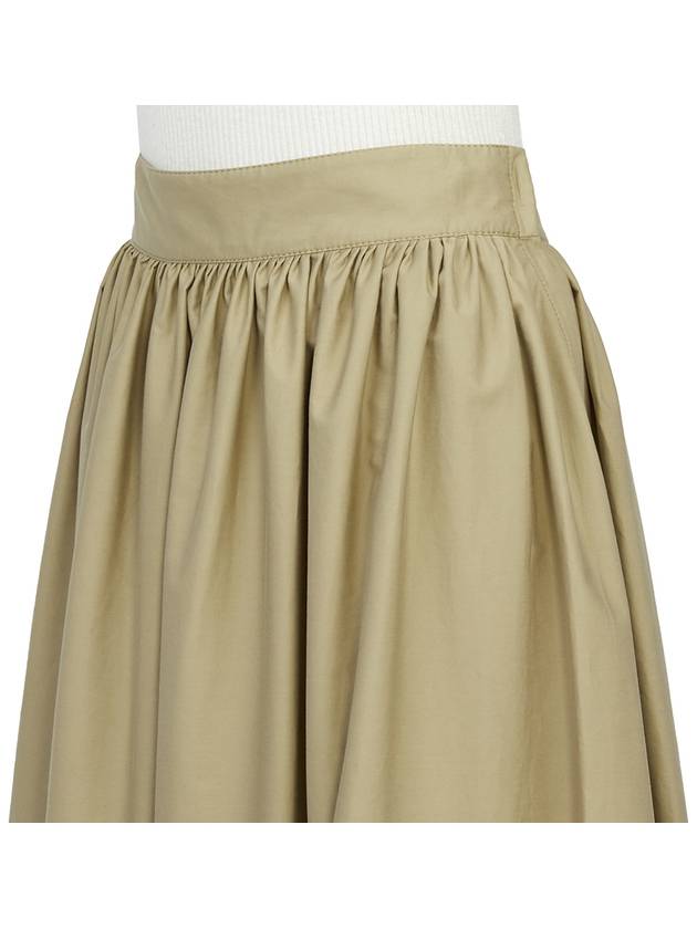 plaid mid pleated skirt beige - DIOR - BALAAN.