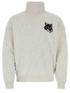 Fox Head Intarsia Comfort Turtleneck Light Grey - MAISON KITSUNE - BALAAN 2