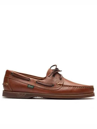 Barth Leather Boat Loafers Brown - PARABOOT - BALAAN 2