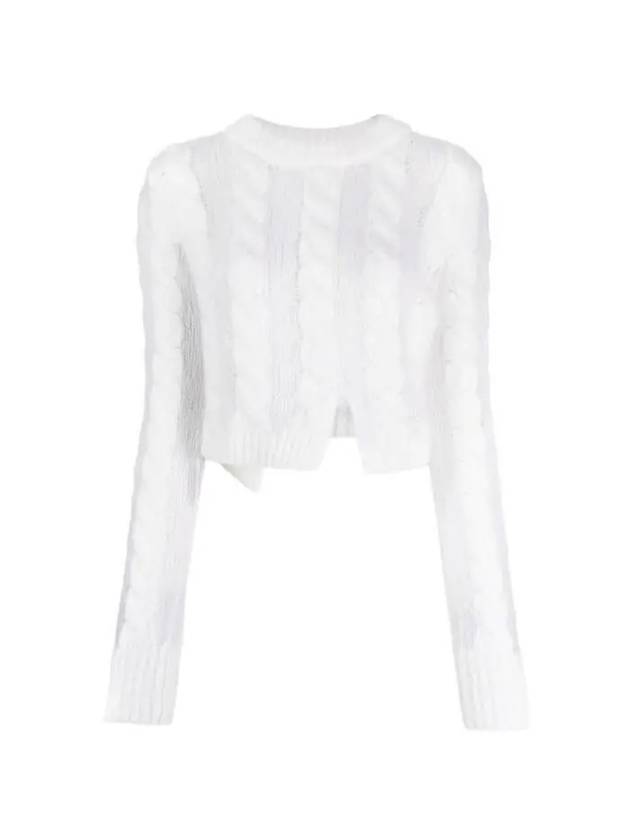 UZUKI cable knit 223KNI51007 JUMPER WHITE - CECILIE BAHNSEN - BALAAN 1