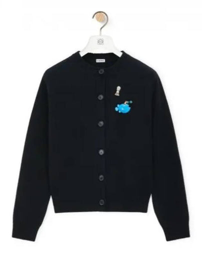 Wool Cardigan Black - LOEWE - BALAAN 2