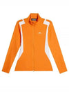 Women's Mae Zip Mid Layer Track Jacket Orange - J.LINDEBERG - BALAAN 2