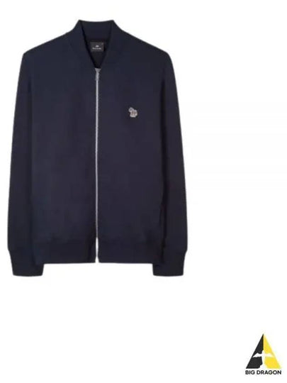 Zebra Logo Cotton Bomber Jacket Navy - PAUL SMITH - BALAAN 2