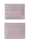 Logo Leather Card Holder Pink - VALENTINO - BALAAN 2