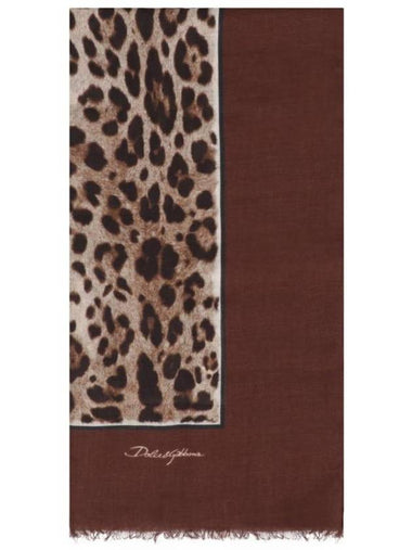 Muffler Scarf FS184AGDBY3 H613M BROWN - DOLCE&GABBANA - BALAAN 1