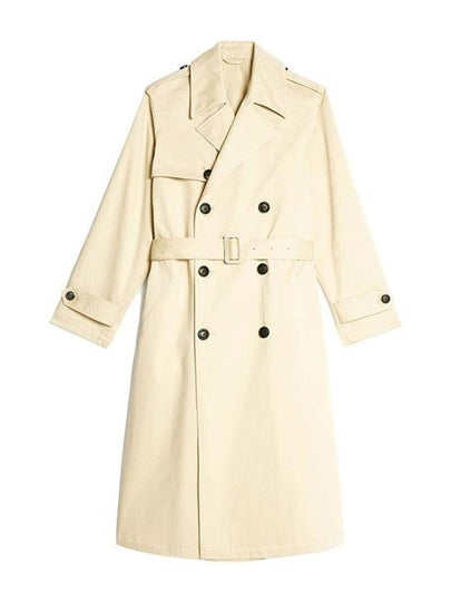 Belted Trench Coat Vanilla - AMI - BALAAN 2