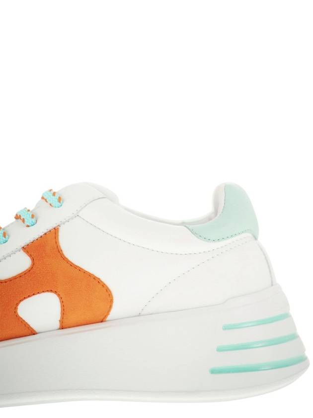 Sneakers HXW5640DN61N4O0SU9 WHITE LIGHT BLUE ORANGE - HOGAN - BALAAN 8