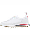 Fine Kid Suede Tech Runner White - THOM BROWNE - BALAAN 4