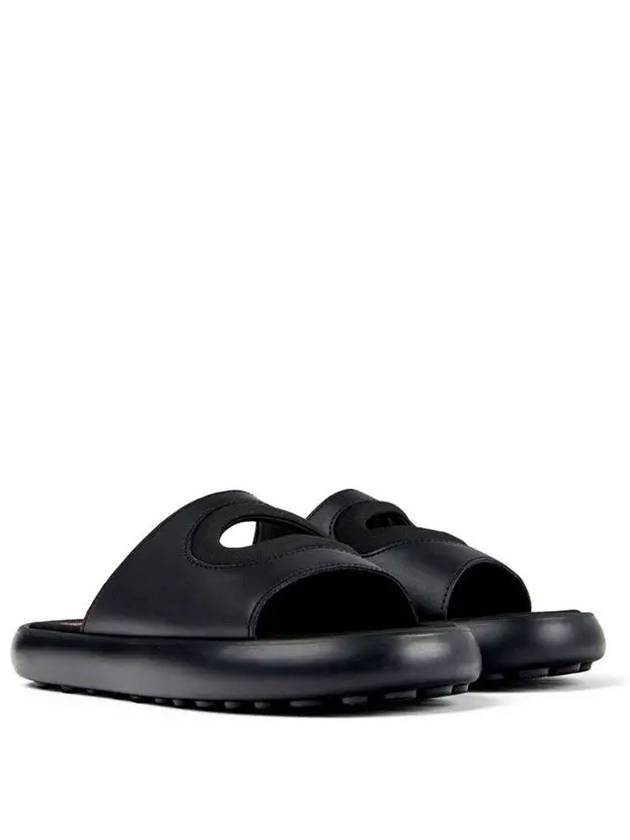 Twins Textile Leather Slide Slipper Black - CAMPER - BALAAN 3