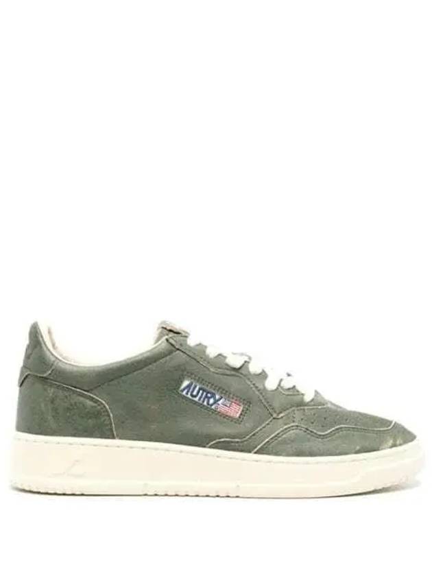 Medalist Leather Low-Top Sneakers Green - AUTRY - BALAAN 2